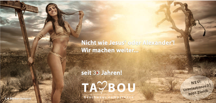 TA-BOU Nicht wie Jesus oder Alexander