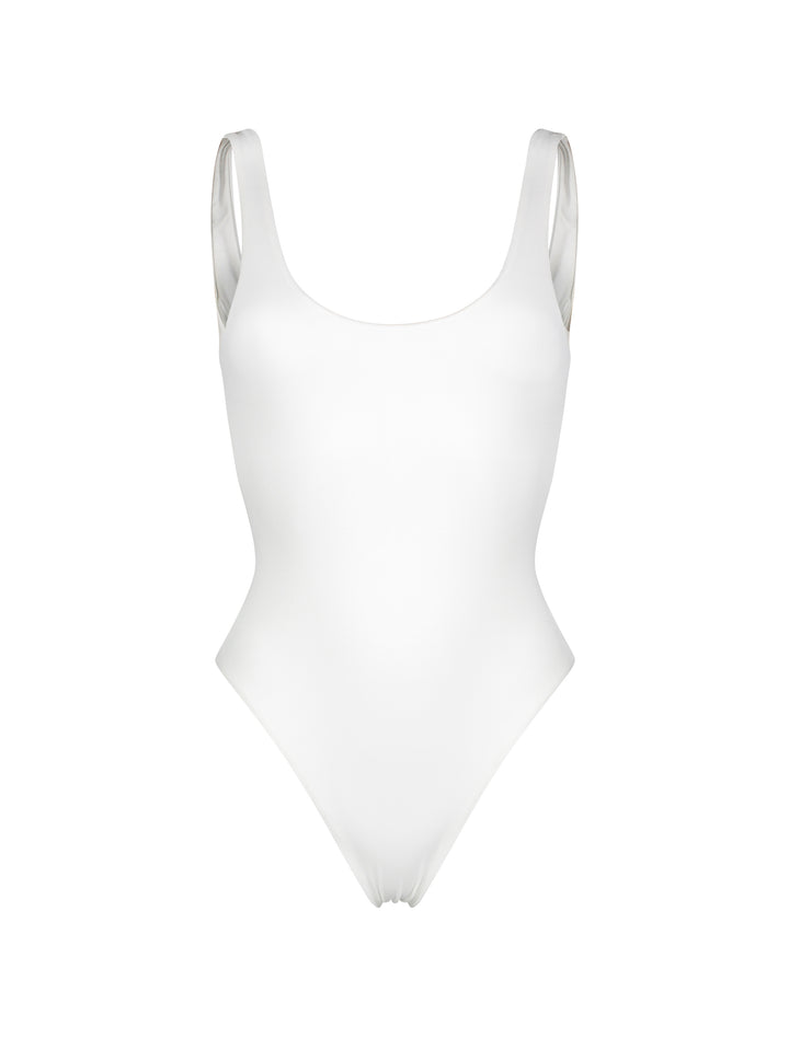 CONTATTO White One Piece Swimsuit