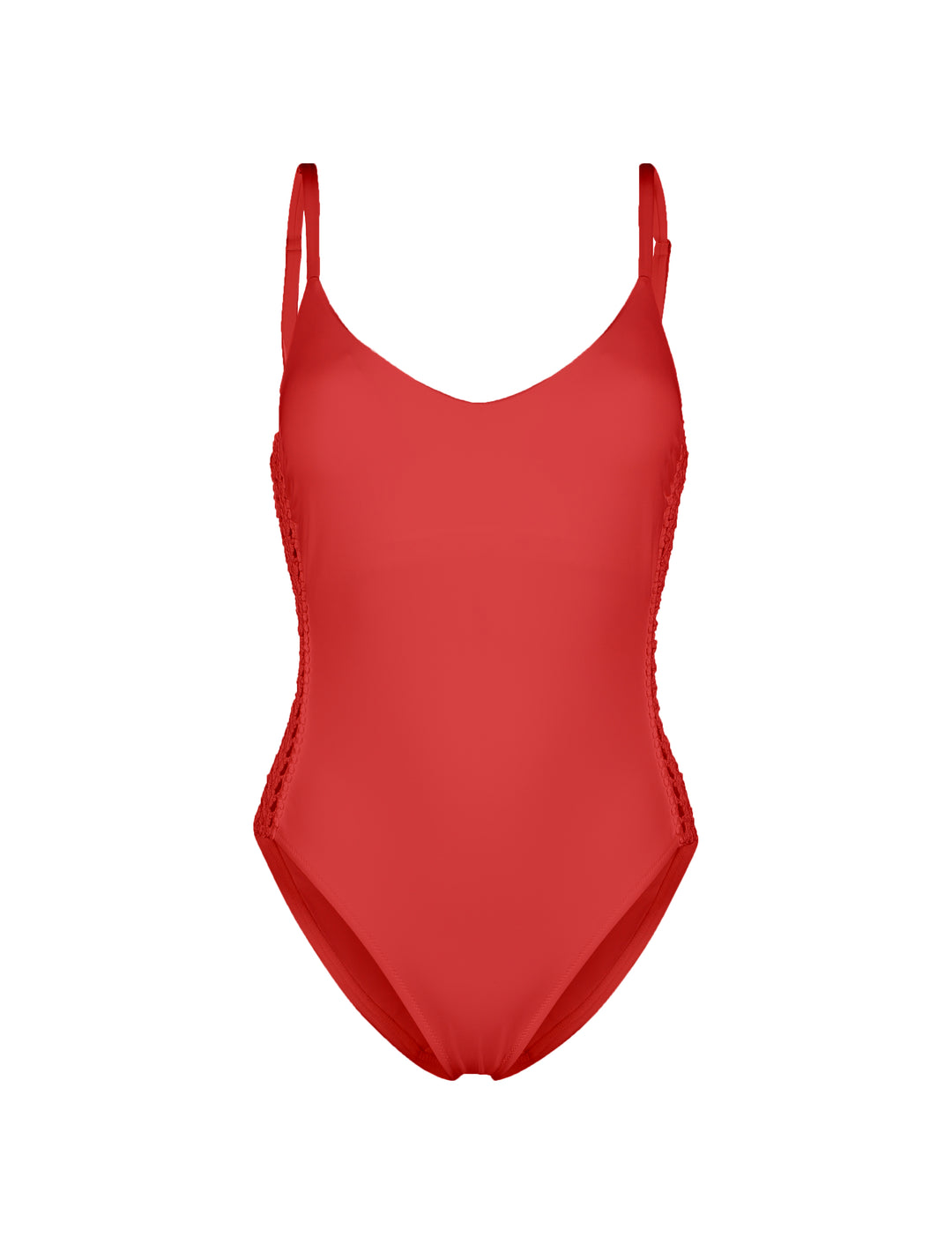 CYPRUS Crochet Red One Piece Swimsuit