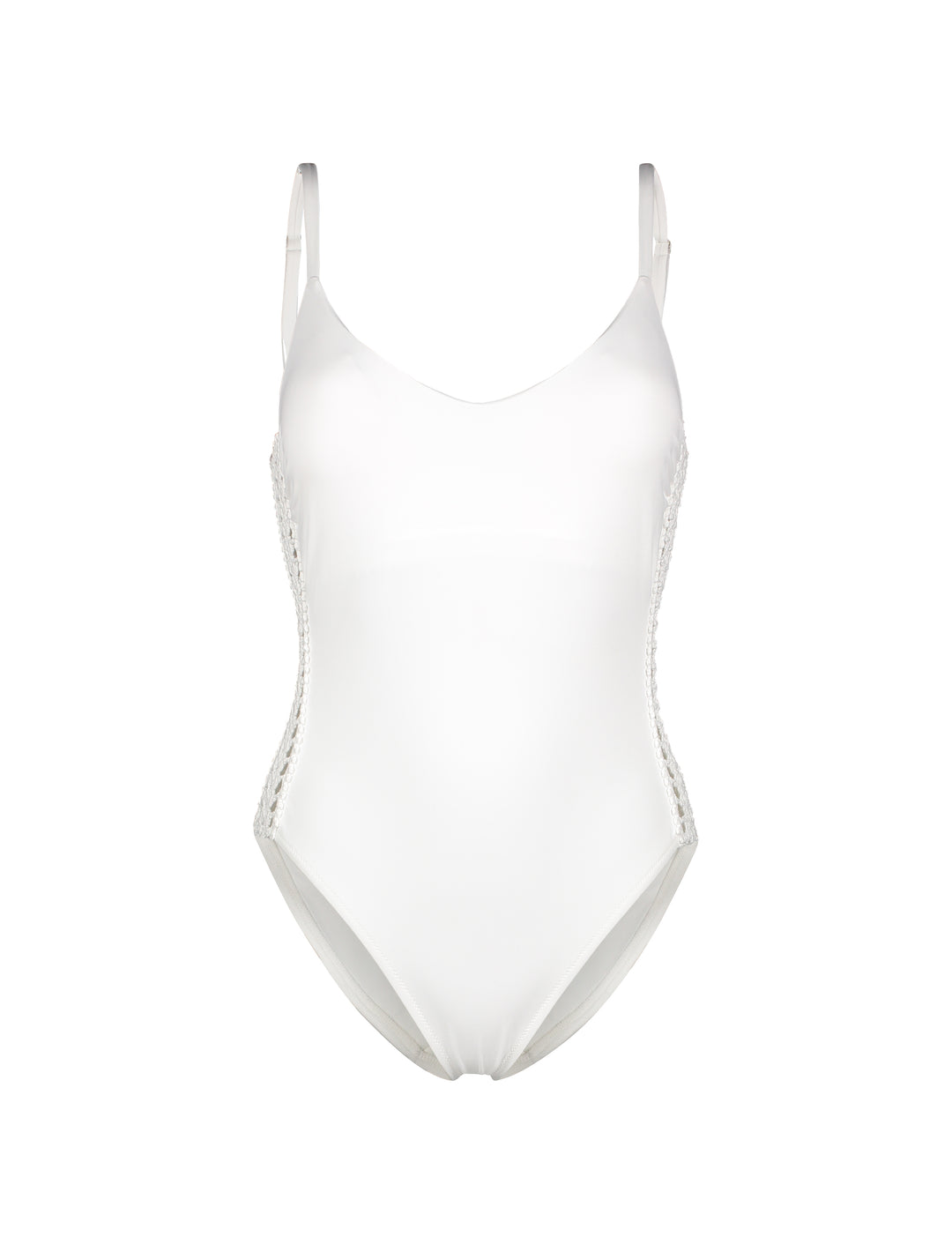 CYPRUS Crochet White  One Piece Swimsuit