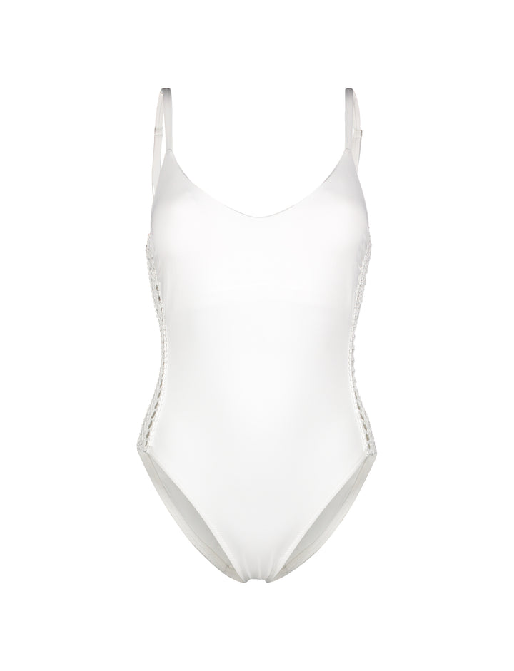 CYPRUS Crochet White  One Piece Swimsuit