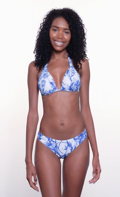 OMERO Blue Ocean Bikini Top