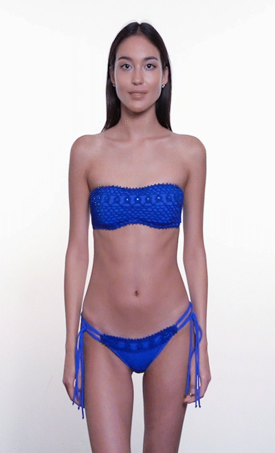 UNIONE Yarn Blue Royal Bikini Bottom